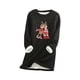 thumbnail image 2 of Pntutb Moda para mujer Estampado de Navidad Manga regular Otoño Invierno Suelta Vacaciones Casual Manga Cuello redondo Camisa tops Pntutb Pntutb-5469, 2 of 5