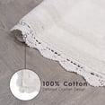 thumbnail image 3 of Juego de alfombrillas de baño Laura Ashley reversibles de ganchillo 100% algodón, 3 of 8