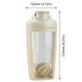 thumbnail image 2 of Yucurem 500ml Protein Shaker Bottle with Whisk Ball for Workout Gym Sport Water Bottles for Sports (Beige), 2 of 10