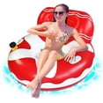 thumbnail image 5 of Buoy, Swimming Lifeguard Adult Pool Lounger Float, Inflatable Rafts, Pool Air Sofa, Floating Bed, With Two Handles And A Large Cup Holder, Ideal For R, 5 of 5