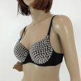 thumbnail image 2 of Women's Steampunk Bra With Spike Studs Rivet Party Club Rave Sport Bra Tops, 2 of 3