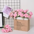 thumbnail image 4 of Waipfaru 2 Bundles Artificial Peonies Faux Flowers,Fake Peonies Artificial Flower Bouquet for Table Centerpiece,Silk Flowers for Home Wedding Decor Holding Flowers (light pink), 4 of 8