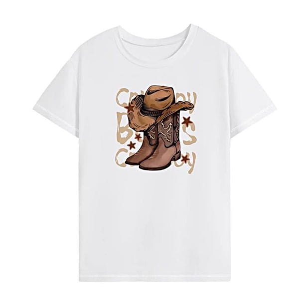 Camiseta de mujer con cuello redondo y elegante camiseta básica de cuello redondo para viajes en la playa SG