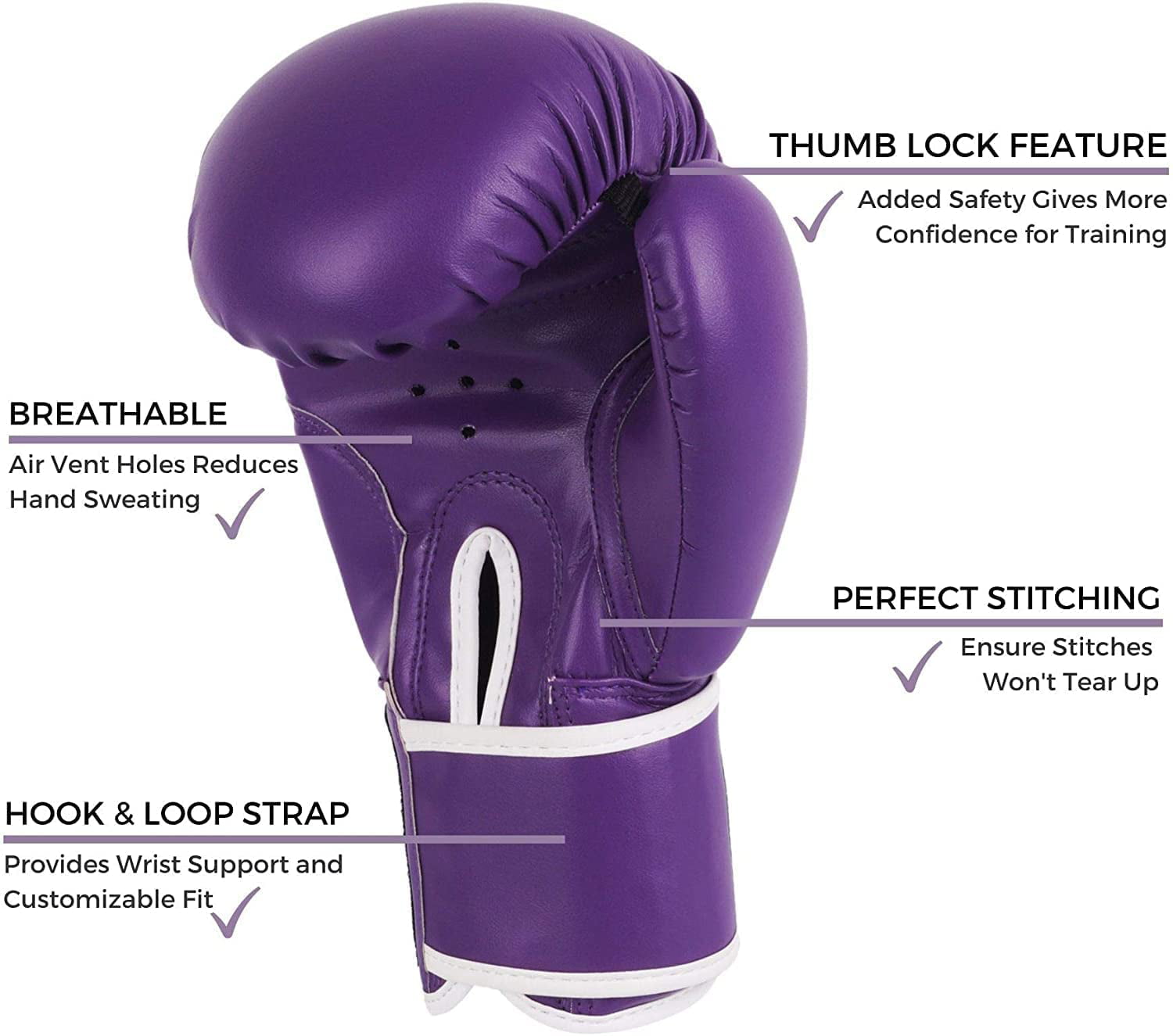 Kids - 5-10 4OZ Kruzak - Years Gloves Purple Boxing for