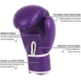thumbnail image 3 of Kruzak Boxing Gloves for Kids 5-10 Years - Purple - 4OZ, 3 of 5