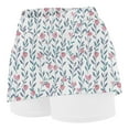 thumbnail image 5 of uublik Girls Uniform Skirt Pink Tennis Skirts Golf Skort Athletic Dance Running School Sport Skirts with Shorts Size 2T-12, 5 of 5