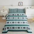 thumbnail image 2 of Western Aztec Comforter Set Boho Striped Bedding Set Twin Southwestern American Quilt Bedding Sets Adults Tribal Mexican Style Bed Duvet Set 1 Pillow Case, 2 of 7
