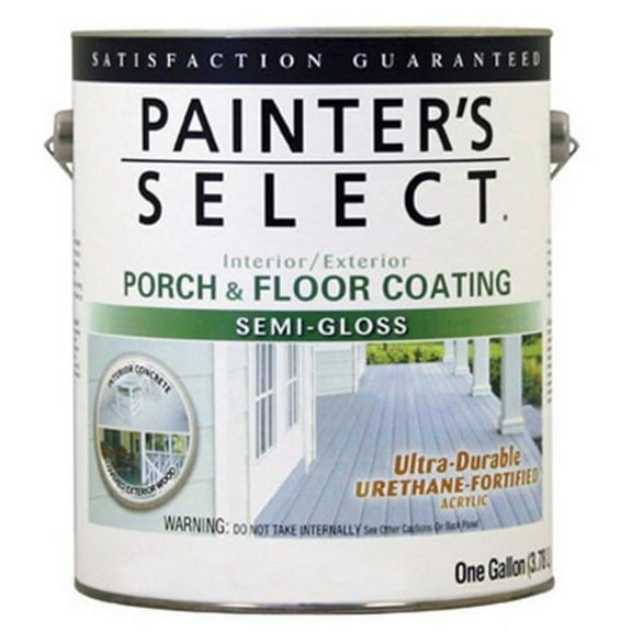 True Value Mfg USGF5-GL Exterior Semi-Gloss Porch & Floor Coating, Urethane Fortified, Medium Gray, 1-Gal.