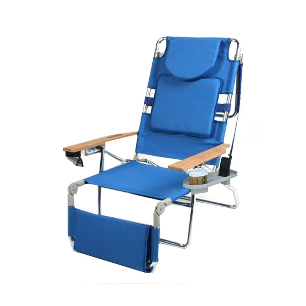 Modern Padded Ostrich 3 N 1 Beach Chair Lounger with Simple Decor