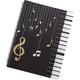 thumbnail image 1 of 2024,Carpeta de almacenamiento de partituras A4 de 30 bolsillos para músicos, carpetas de índice hechas de plástico, doble, 1 of 4