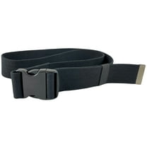 Secure Gait Belt 60 inch with Quick Release Clip Buckle and Loop Holder, Black - Transfer and Walking Medical Gate Standing Assist Lift Aid for Elderly Patients, Physical Therapy, Nurse, Caregiver