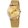 thumbnail image 1 of Swatch Generosity Gold Dial Ladies Mesh Watch SFK355M, 1 of 3