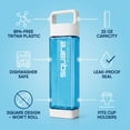 thumbnail image 2 of Clean Bottle 25 oz Tritan Square BPA-Free Water Bottle with Easy-Clean Design and Leak-Proof Cap Blue, 2 of 6