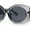Slate Black, variant on Womens Iconic Clout Mod Oval Thick Arm Plastic Sunglasses Pink Black