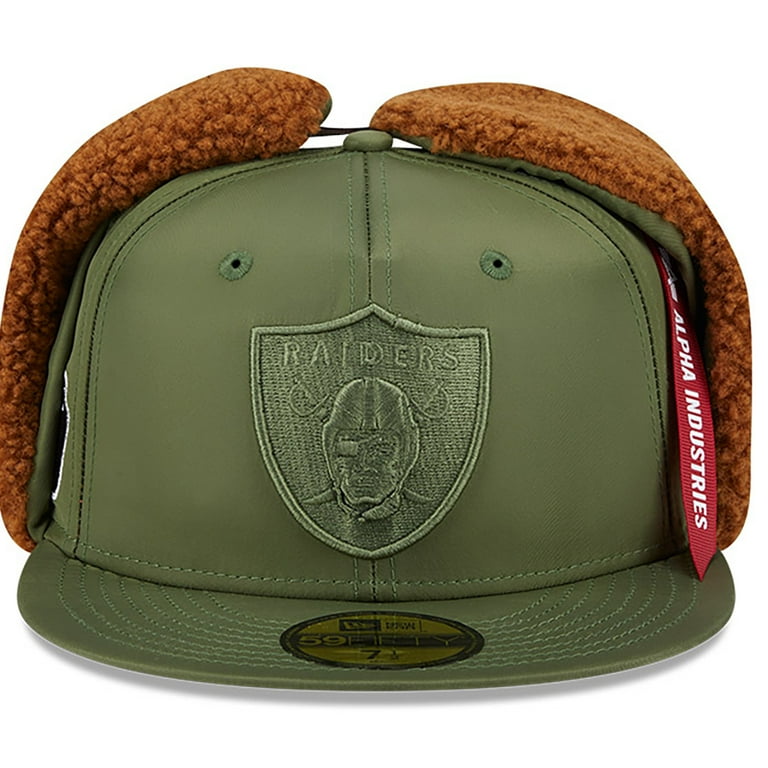 Men's New Era x Alpha Industries Olive Las Vegas Raiders Dog Ears