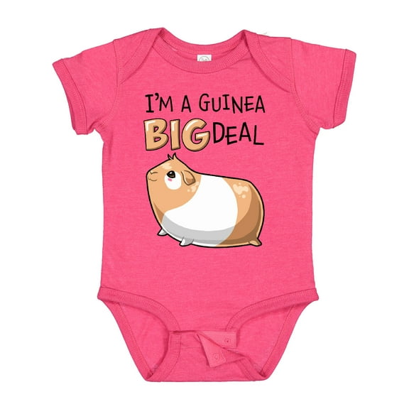 Inktastic I'm a Guinea Big Deal with Cute Guinea Pig Boys or Girls Baby Bodysuit