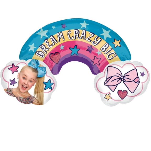 Mayflower 37" Anagram Jojo Siwa Foil Balloon, Multicolor