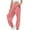 Pink, variant on Lightweight Sweatpants Women Loose Drawstring Loungewear with Pockets Pink M