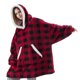 thumbnail image 2 of Sudadera con capucha y manta de gran tamaño con bolsillo gigante, suave y cómoda, para mujeres y hombres, 2 of 6