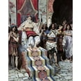 thumbnail image 2 of Tissot, James 12x14 White Modern Wood Framed Museum Art Print Titled - David Sees The Messenger Arrive, 2 of 4