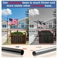 thumbnail image 6 of FIASON 9 FT Black Stainless Steel Tangle-Free Flag Pole Kit, Heavy Duty In-Ground Flagpole with Solar Light & 5-Prong Base for Yard, Garden & Commercial Outdoor Use, No Flag Included, 6 of 11