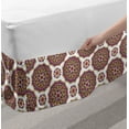 thumbnail image 2 of Oriental Bed Skirt, Mandala Inspired Pattern with Flowers Nature Motifs from the Eastern Folklore, Elastic Bedskirt Dust Ruffle Wrap Around for Bedding Decor, 4 Sizes, Multicolor, by Ambesonne, 2 of 2