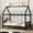 Espresso, variant on Bed Frames Solid Wooden, Rubber Wooden Twin Loft Bed with Ladder, Bed Platform of Strengthened Slats,Natural-white,Adjustable Bed Base