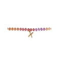 thumbnail image 6 of Time and Tru Goldtone Multicolored Bead Initial "X" Necklace, 6 of 6