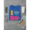thumbnail image 3 of I Love 80'S Glasses Heart Men Royal Blue T-Shirt, Male Small, 3 of 4