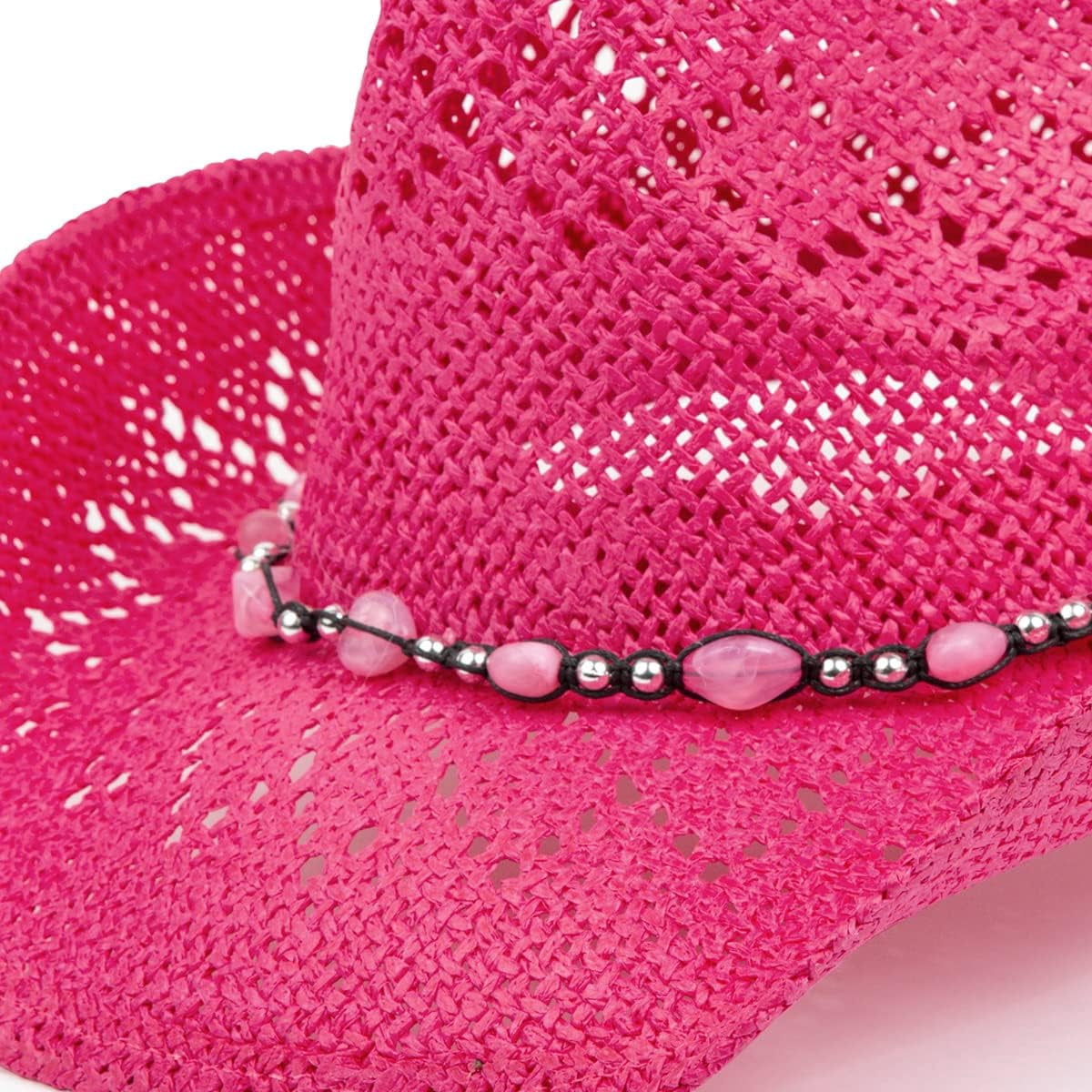 Western Cowgirl Hat, Straw Cowboy Hat for Women with  display picture 1