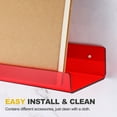 thumbnail image 4 of 2 Pack Acrylic Shelves for Wall, 15 Inch Green Floating Shelves Wall Mount, 4 of 6