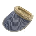 thumbnail image 2 of Women's Visor Beach Hat Packable Hat Summer Sun Hat With Decoration Pearl, 2 of 4