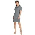 thumbnail image 4 of Inkmeso Womens Plain Shift Dress Short Sleeve Regular Fit Cotton Jersey Tshirt Dress, 4 of 7