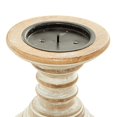 thumbnail image 4 of Candle Stands - Wood Candle Holder Pair 6"H, 5"W, 4 of 5