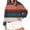 Dark Blue, variant on Bovemsi Sweatshirt for Women Women's Hooded Striped Retro Printed Fashionable Sportswear Long Sleeved Pullover Top Comfort Hoodie