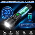 thumbnail image 4 of Linterna LED Banral recargable de altos lúmenes tipo C, 5 modos, 4 of 8