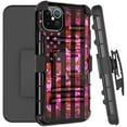 thumbnail image 1 of DALUX Hybrid Kickstand Holster Phone Case Compatible with Iphone 12 / Iphone 12 Pro (6.1 in) - Biker Eagle, 1 of 2