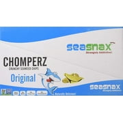 SeaSnax Chomperz Crunchy Seaweed Chips, Original, 1 Ounce (Pack of 8)