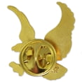 thumbnail image 3 of PinMart's Gold Plated Falcons Mascot Chenille Sports Lapel Pin, 3 of 3