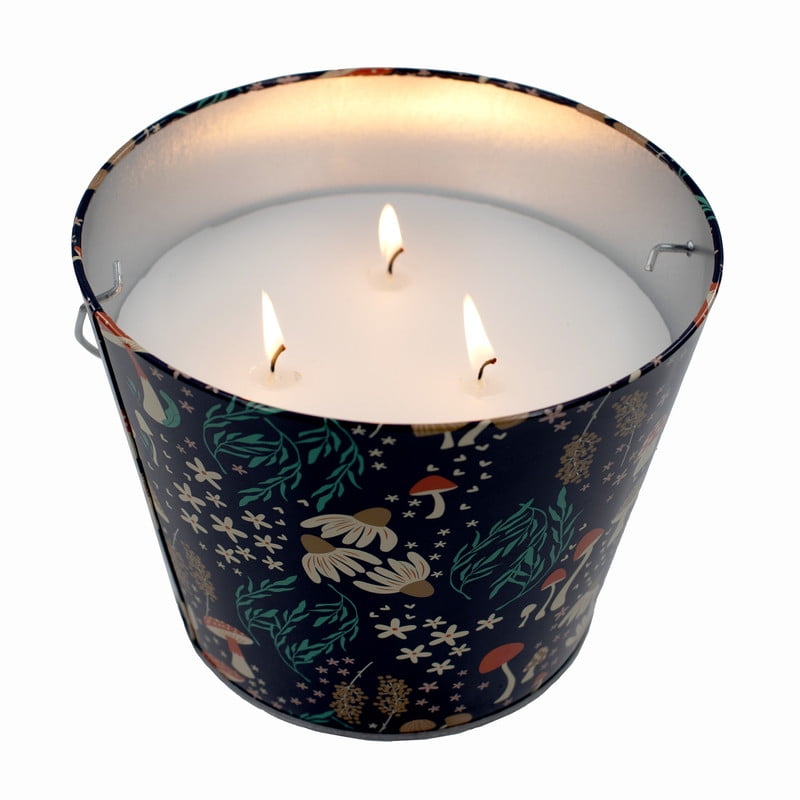 Mainstays Outdoor Citronella Candle - 24oz Metal Bucket | Repels Mosquitoes | Triple Wick | Up to 40 Hours Burn Time