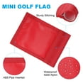 thumbnail image 3 of Unique Bargains 7 x 5 Inch Golf Flag 420D Nylon Mini Garden Pin Flags Target Flag Red 6 Pack, 3 of 7