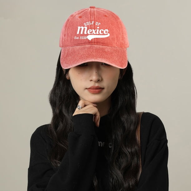Gorra de béisbol ajustable, diseño estampado de México, tela transpirable, costuras resistentes, ideal para deportes, ropa informal, lavable, estilo urbano, actividades al aire libre,