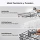 thumbnail image 4 of Escurridor de platos de acero inoxidable grande de 2 niveles para encimera de cocina con escurridor metal a prueba de óxido ahorro de espacio estética, 4 of 8