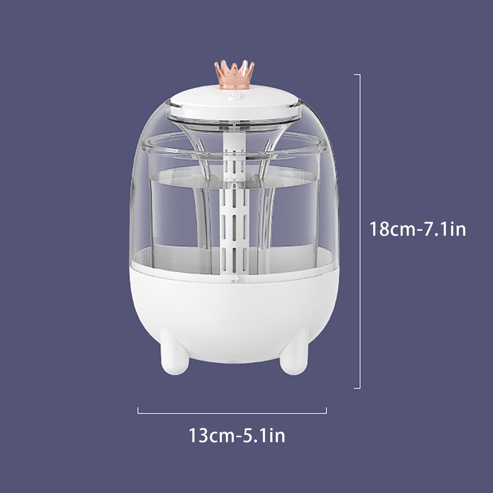 RAPOBRIX Ultrasonic Cool Mist Humidifier - Creative Quiet Portable Desktop USB with Color Lights for Home/Baby