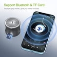thumbnail image 4 of EWA A109mini Altavoz Bluetooth con radiador de graves, graves impactantes mejorados, altavoz portátil, altavoz inalámbrico de viaje perfecto para el hogar, senderismo y más (gris), 4 of 5