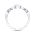 thumbnail image 3 of Rosec Jewels Lab Created Diamond Heart Engagement Ring with Halo, EF-VS Grade - Ready to Gift, 10K White Gold, US 10.00, 3 of 9
