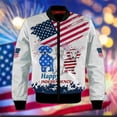 thumbnail image 4 of Chaqueta con estampado 3D del Día de la Independencia para hombre y mujer, estilo Harajuku, de manga larga, con cremallera y estampado de la bandera nacional de EE. UU., para primavera y otoño, Y2K, 4 of 4