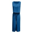 thumbnail image 4 of Two Piece Sets for Women Going out Round-Neck Sleeveless And Long Pants Casual 2PC Sets, 4 of 5