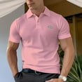 thumbnail image 6 of Pattern Of Ring And Monograms  Men's Cotton Polo, 6 of 13