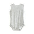thumbnail image 3 of Hvobtty Toddler Thin Sleeveless Rompers, Toddler Summer Rompers, Summer Kids Sleeveless Bag Fart Clothes Boy's and Girl's Kids Clothes Jumpsuit Seamless Pajamas Gray 3-4 Years, 3 of 5